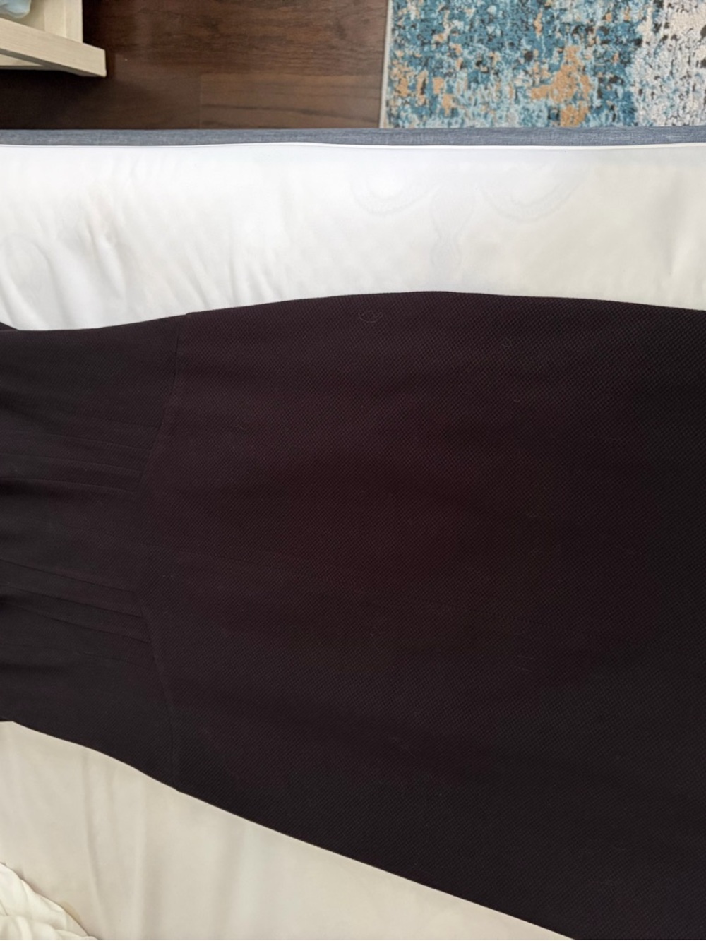 David Meister Black Textured Dress